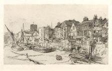 The Adam and Eve Old Chelsea, 1879. Creator: James Abbott McNeill Whistler