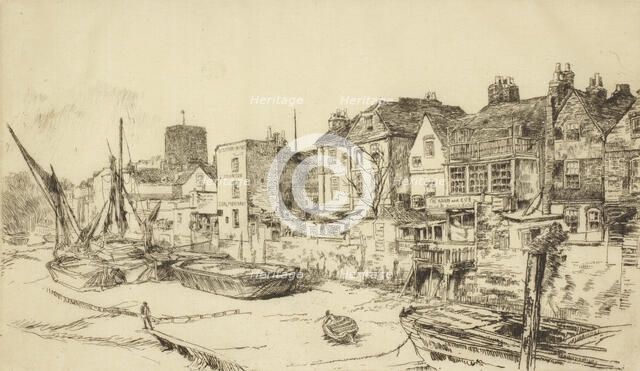 The "Adam and Eve", Old Chelsea, 1879. Creator: James Abbott McNeill Whistler.