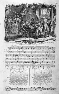 The Adieu to the Spring-Gardens 1737. Artist: George Bickham