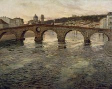 The Adige River at Verona, c1894. Creator: Frits Thaulow