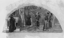 The Adjustment of Conflicting Interests: Count Raymond of Toulouse Swears at the Altar..., 1903. Creator: John La Farge