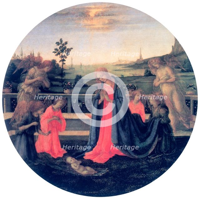 'The Adoration', c1480s. Artist: Filippino Lippi