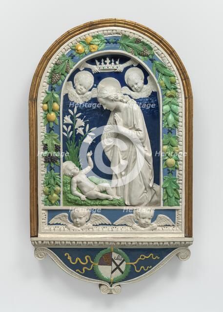 The Adoration of the Child, after 1477. Creator: Andrea della Robbia.