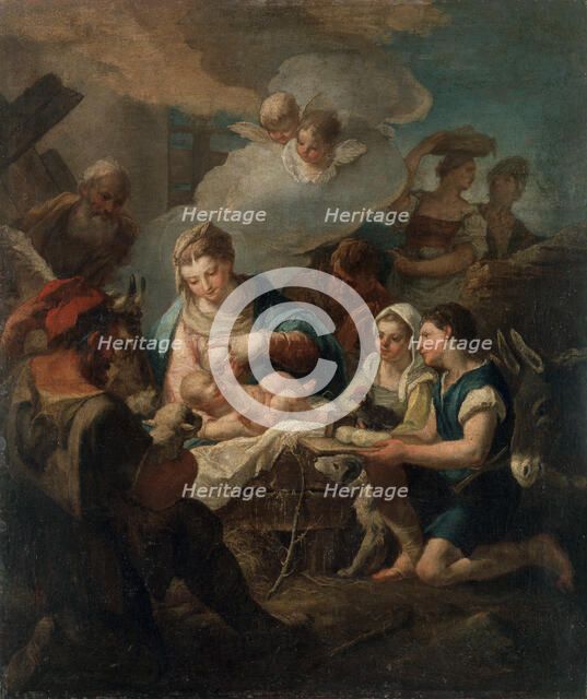 'The Adoration of the Christ Child', 18th century. Artist: Nicola Grassi