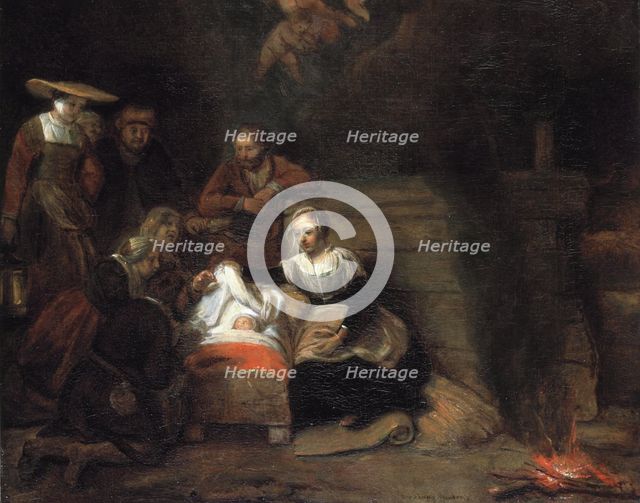 The Adoration of the Christ Child. Artist: Hoogstraten, Samuel Dirksz, van (1627-1678)