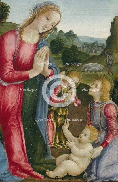 The Adoration of the Christ Child, c. 1490. Creator: Vincenzo Frediani.