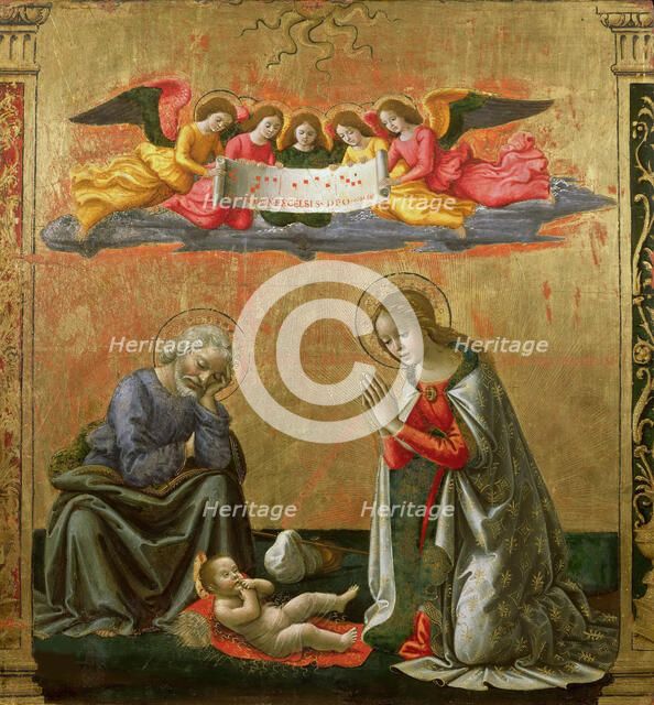 The Adoration of the Christ Child, c. 1492. Creator: Ghirlandaio, Domenico (1449-1494).