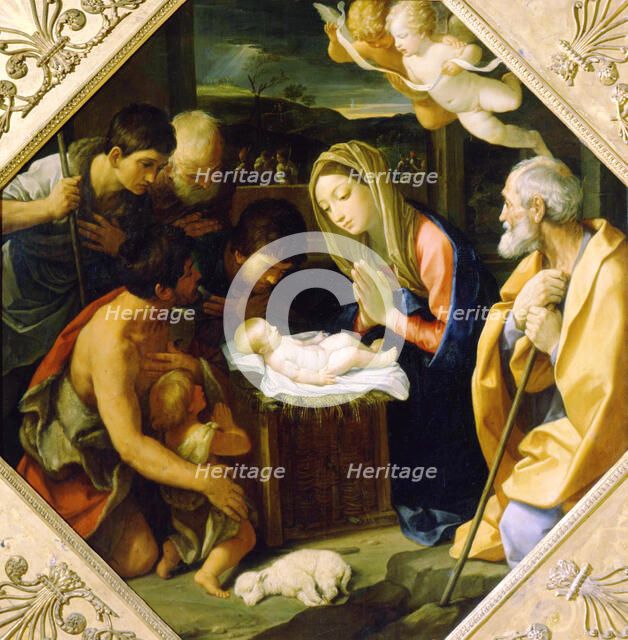 'The Adoration of the Christ Child', c1640. Artist: Guido Reni