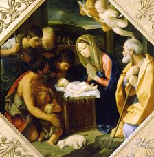 The Adoration of the Christ Child c1640. Artist: Guido Reni