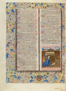 The Adoration of the Christ Child; Cité de Dieu, about 1440-1450. Creator: Master of the Oxford Hours