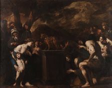 The Adoration of the Golden Calf, 1645-1650. Creator: Vaccaro, Andrea (1604-1670)