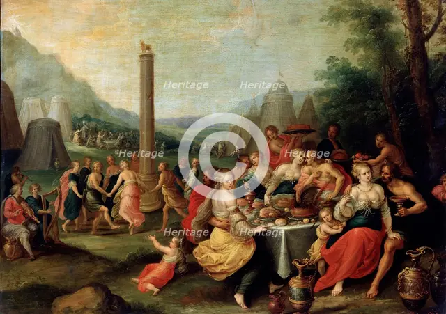 'The Adoration of the Golden Calf', late 1620s.  Artist: Frans Francken II