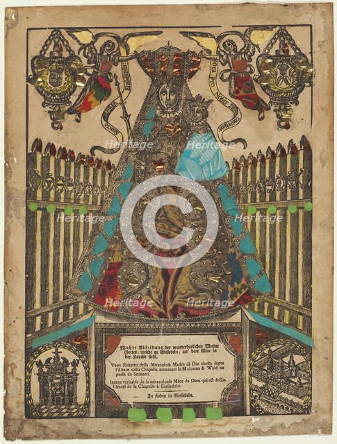 The Adoration of the Einsiedeln Madonna, n.d. Creator: Unknown.