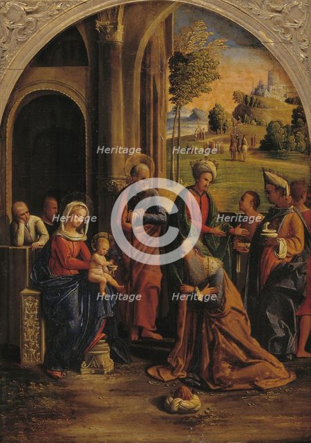 The Adoration of the Kings, 1522-1525. Creators: Ortolano, Benvenuto Tisi da Garofalo.