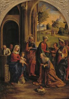 The Adoration of the Kings, 1522-1525. Creators: Ortolano, Benvenuto Tisi da Garofalo