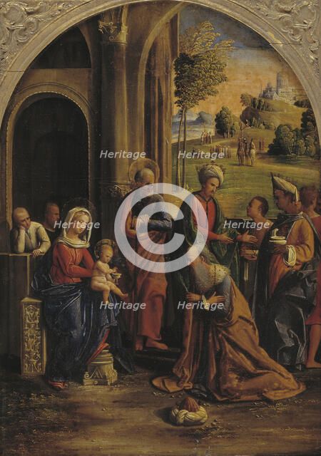 The Adoration of the Kings, 1522-1525. Creators: Ortolano, Benvenuto Tisi da Garofalo.