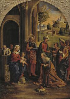 The Adoration of the Kings, 1522-1525. Creators: Ortolano, Benvenuto Tisi da Garofalo