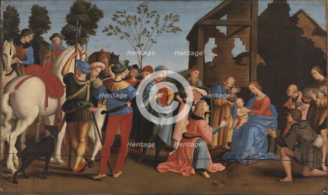 The Adoration of the Kings. Creator: Raphael (Raffaello Sanzio da Urbino) (1483-1520).