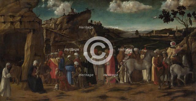 The Adoration of the Kings, c. 1480. Artist: Bellini, Giovanni, (Workshop)  