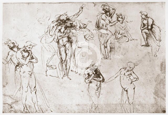 'The Adoration of the Kings', c1481. Artist: Leonardo da Vinci