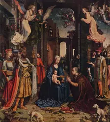 The Adoration of the Kings, c1510, (1938). Artist: Jan Gossaert