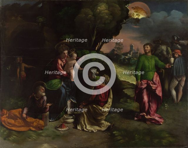 The Adoration of the Kings, c.1535. Artist: Dossi, Dosso (ca. 1486-1542)