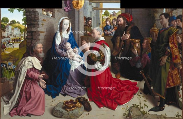The Adoration of the Kings (Monforte Altar), ca 1470. Artist: Goes, Hugo, van der (1435-1482)