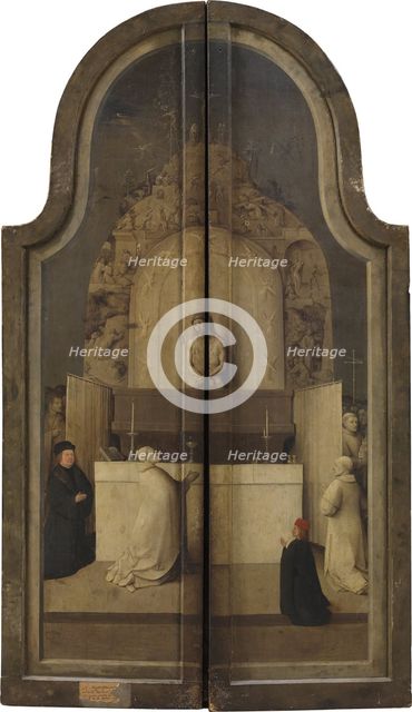 The Adoration of the Kings. (Triptych, reverse). Artist: Bosch, Hieronymus (c. 1450-1516)