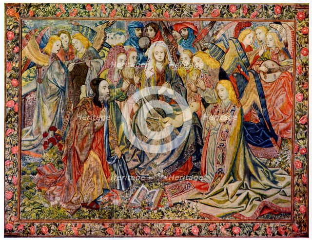 The Adoration of the Infant Jesus, 1930. Artist: Unknown