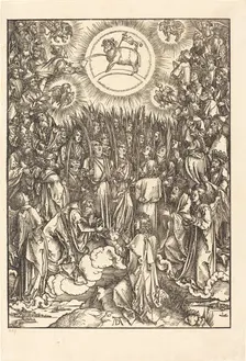 The Adoration of the Lamb, 1498. Creator: Albrecht Durer