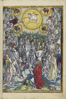 The Adoration of the Lamb and the Song of the Elect. From the Apocalypse (Revelation of John), 1511. Creator: Dürer, Albrecht (1471-1528)
