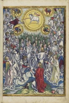 The Adoration of the Lamb and the Song of the Elect. From the Apocalypse (Revelation of John), 1511. Creator: Dürer, Albrecht (1471-1528)