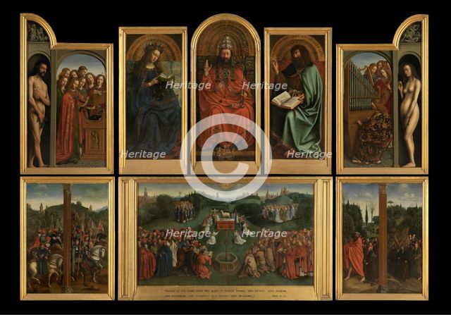 The Adoration of the Lamb, c1430s. Creator: Jan van Eyck.