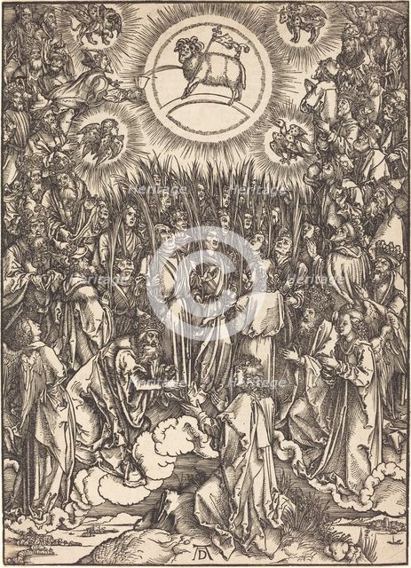 The Adoration of the Lamb, probably c. 1496/1498. Creator: Albrecht Durer.