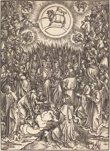 The Adoration of the Lamb, probably c. 1496/1498. Creator: Albrecht Durer