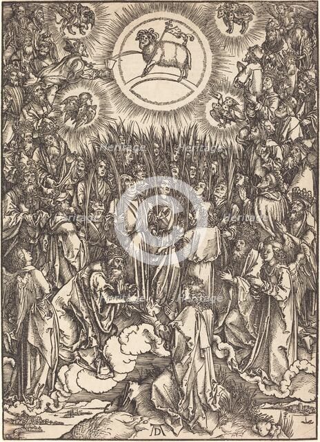 The Adoration of the Lamb, probably c. 1496/1498. Creator: Albrecht Durer.