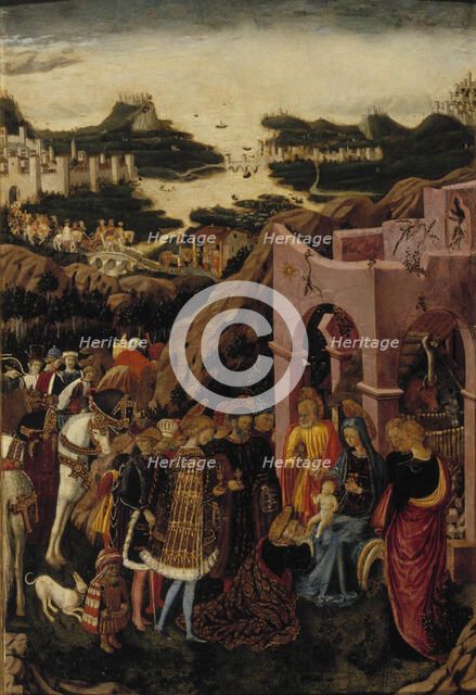 The Adoration of the Magi, 1440-1445. Creator: Giovanni Boccati.
