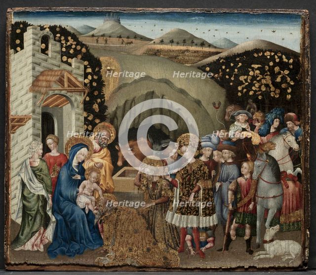 The Adoration of the Magi, 1440-45. Creator: Giovanni di Paolo (Italian, c. 1403-1482).