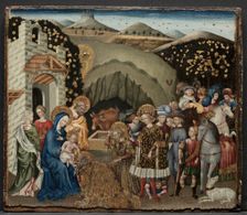 The Adoration of the Magi, 1440-45. Creator: Giovanni di Paolo (Italian, c. 1403-1482)
