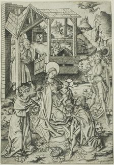 The Adoration of the Magi, 1460-65. Creator: Master ES