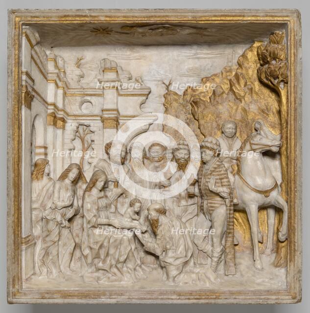 The Adoration of the Magi, 1484. Creators: Benedetto Briosco, Tomaso Cazzaniga.