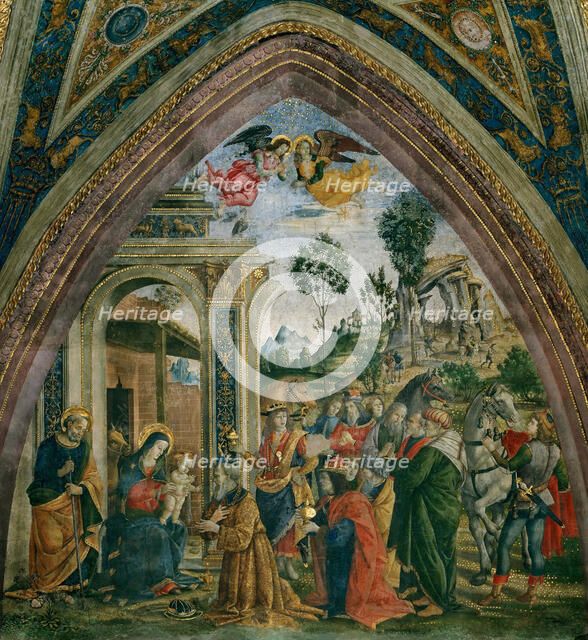 The Adoration of the Magi, 1492-1495. Creator: Pinturicchio, Bernardino (1454-1513).