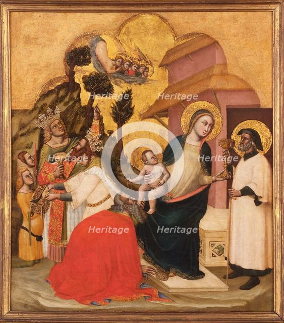 The Adoration of the Magi, 14th century. Creator: Simone dei Crocefissi (Betw. 1355-1399).