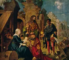 The Adoration of the Magi 1504. Artist: Albrecht Durer