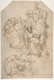 The Adoration of the Magi, 1500-1571. Creators: Nosadella, Jesus Christ