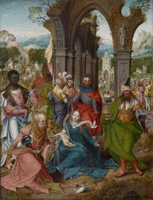 The Adoration of the Magi, 1519. Creator: Master of the Antwerp Adoration