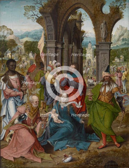 The Adoration of the Magi, 1519. Creator: Master of the Antwerp Adoration.