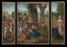 The Adoration of the Magi, 1519. Creator: Master of the Antwerp Adoration