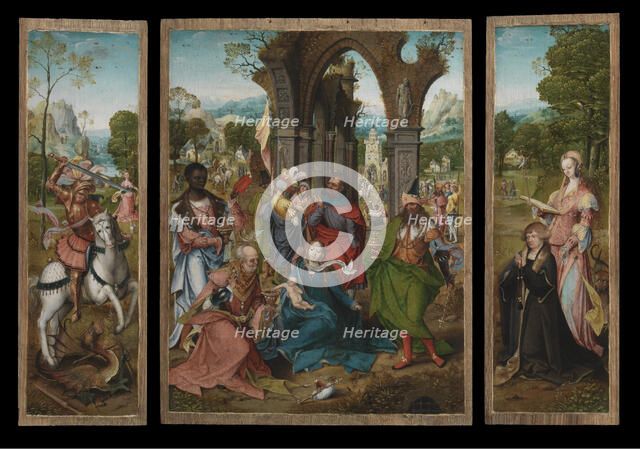 The Adoration of the Magi, 1519. Creator: Master of the Antwerp Adoration.