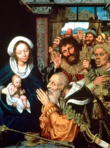 The Adoration of the Magi 1526. Artist: Quentin Metsys I